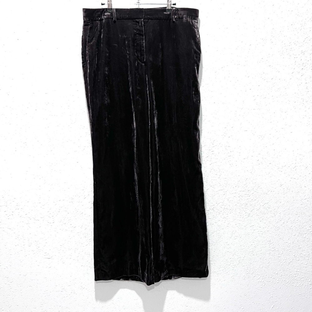 Ann Taylor The Perfect Wide-Leg Pant in Drapey Velvet 14